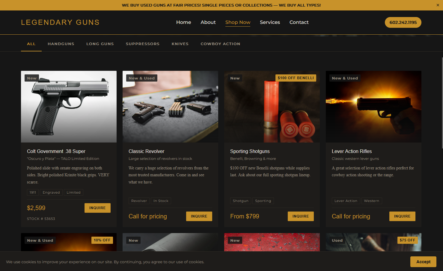 Legendary Guns — Conversions new website